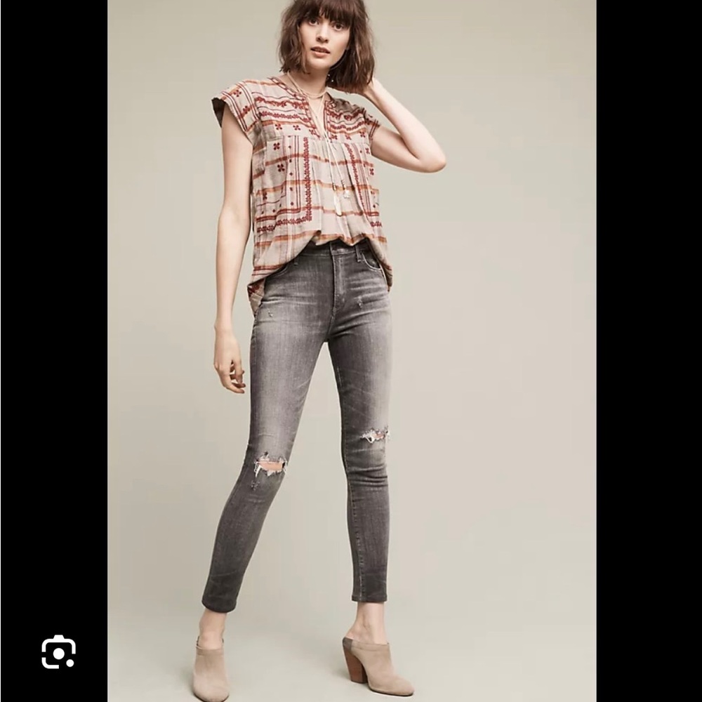 Carlie crop high rise skinny